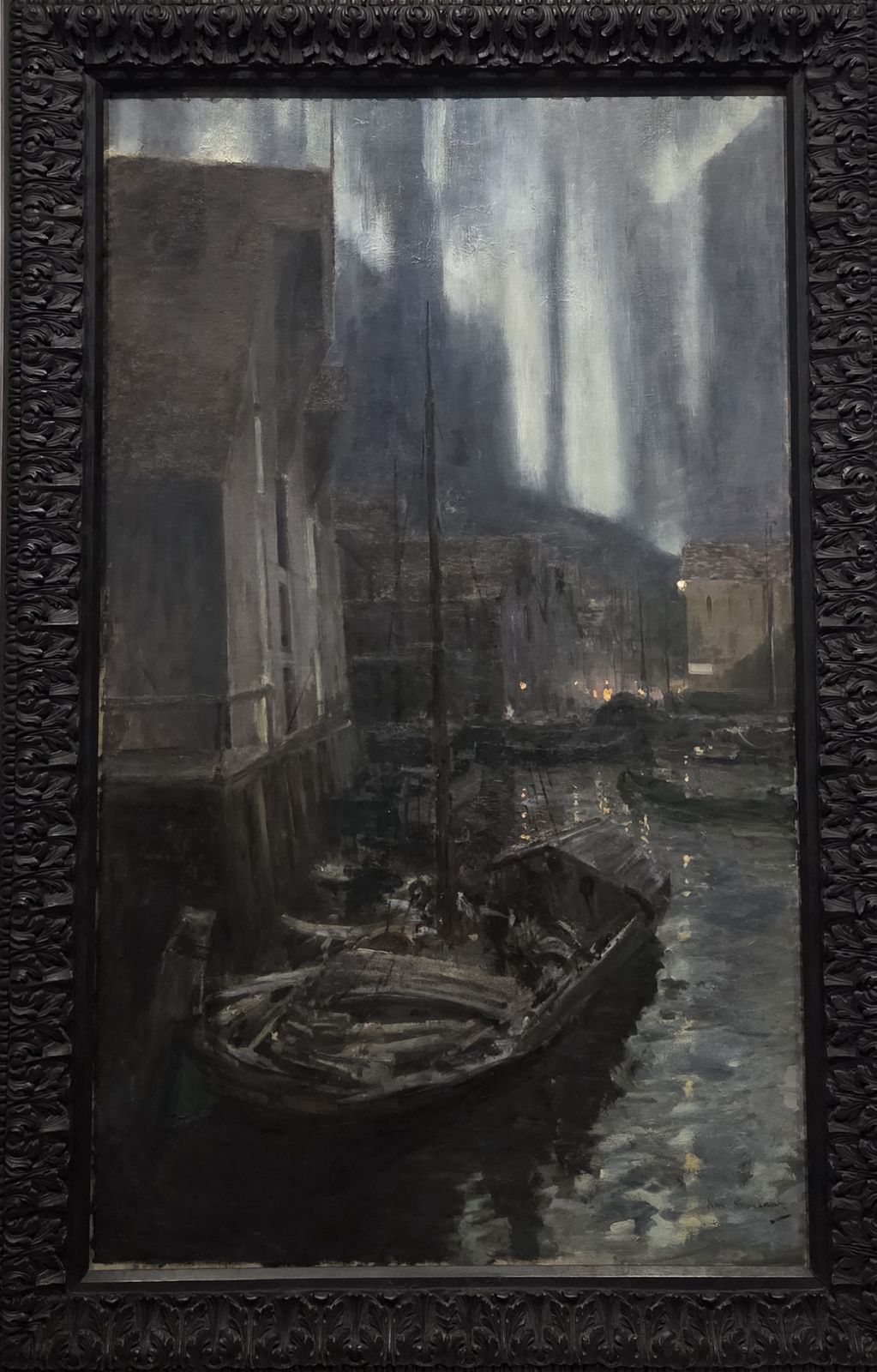 Константин Коровин. Гаммерфест. Северное сияние 1894-1895 холст, масло