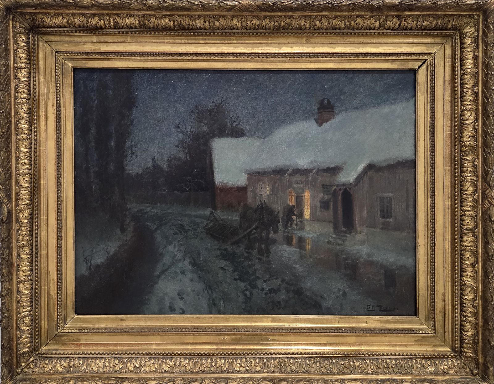 Фриц Йохан Фредерик Таулов. Ночь, 1880-е холст, масло