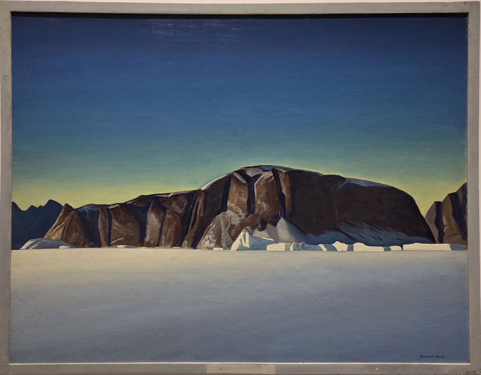 Рокуэлл Кент. Гренландский берег, 1931 холст, наклеенный на фанеру, масло