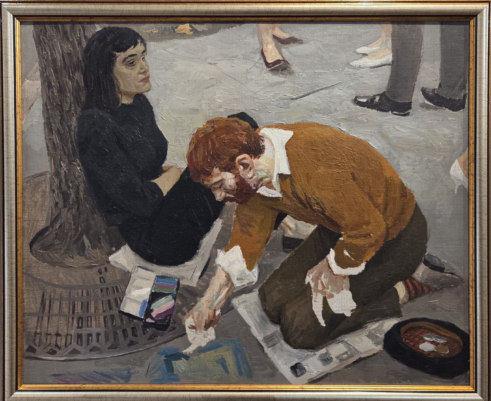 Коржев Г.М. Эскиз к картине Художник 1960 холст, масло