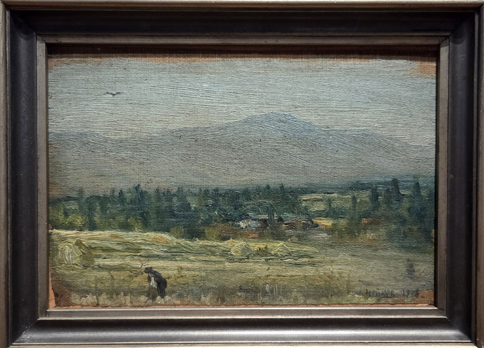 В окрестностях Алма-Аты 1918 холст на картоне, масло