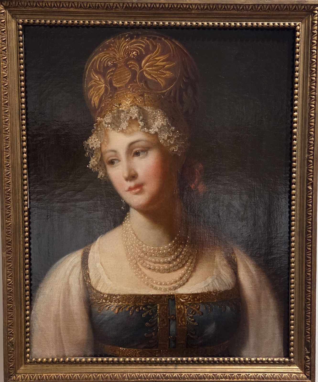 Жиль Поль Барбье. Молодая женщина в сарафане 1817 холст, масло