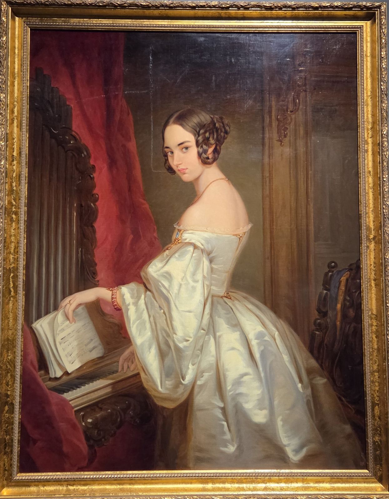 Кристина Робертсон. Портрет княжны Марии Ивановны Барятинской 1839 холст, масло