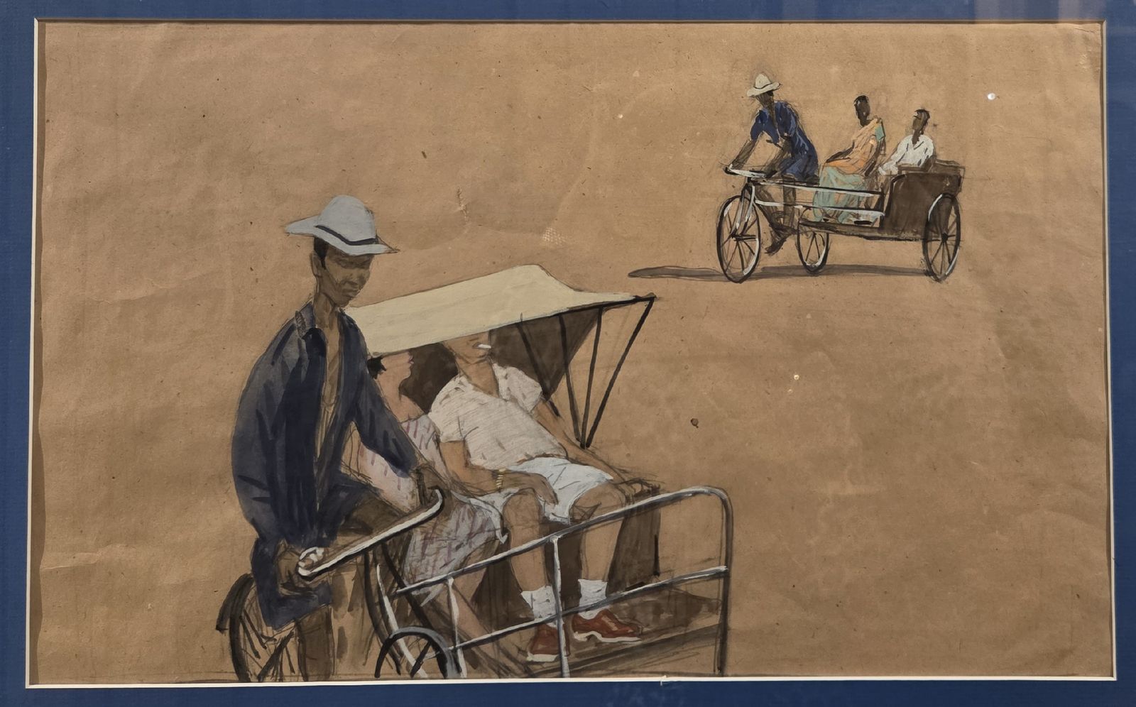 Бирштейн М.А. Сингапур 1958 бумага, гуащь