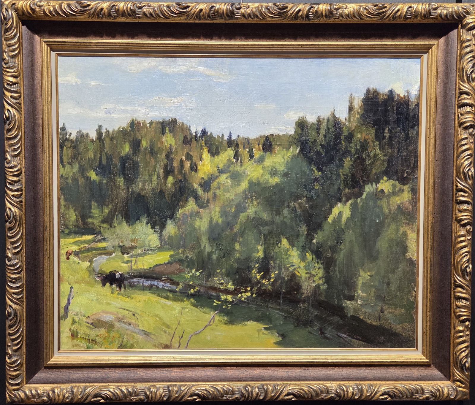Браз О.М. Летний пейзаж. конец 1890-х-1900-е гг. холст, масло