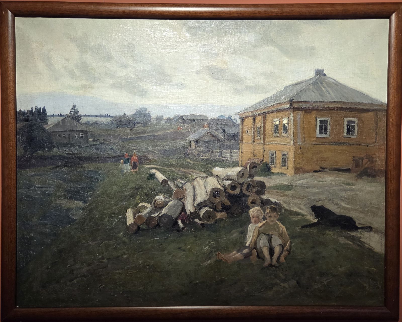 А.В.Исупов. Ребята. Вятка 1907 холст, масло