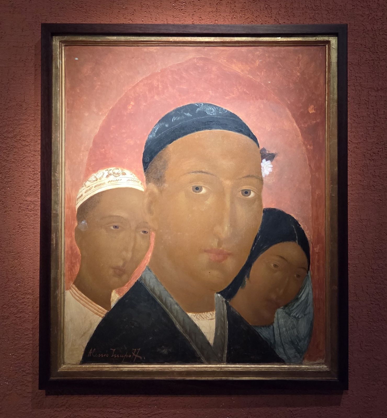 А.В.Исупов. Старший брат. Узбекистан. 1922 фанера, темпера
