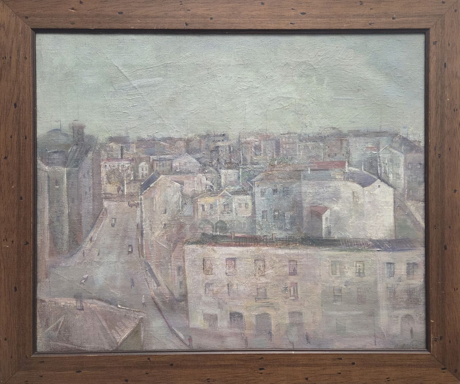 Александр Лабас. Вид на Мясницкую 1930-е холст, масло
