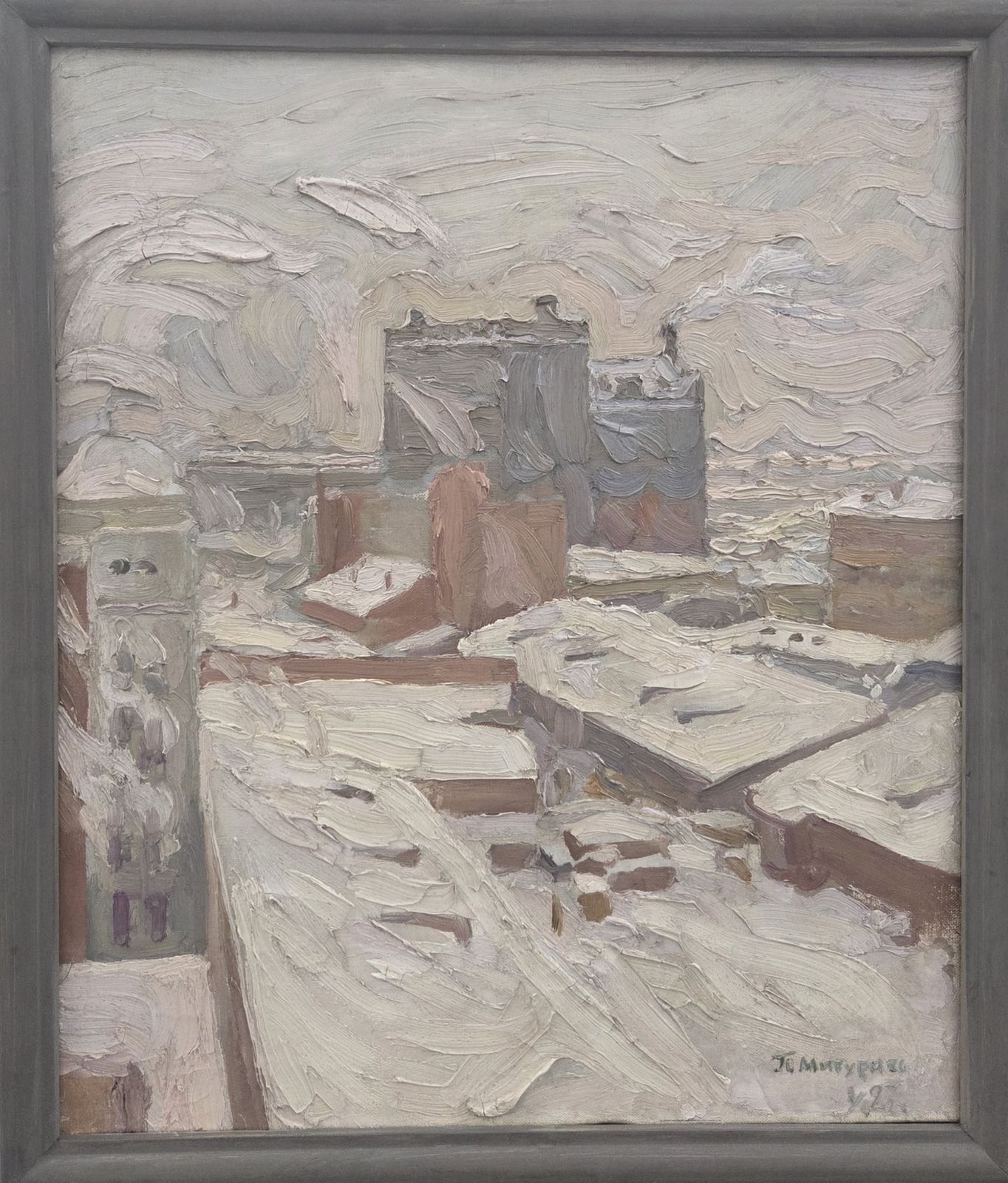 Пётр Митурич. В мороз. 1927 холст, масло