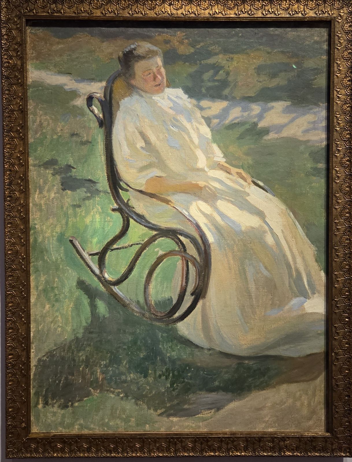 Дама в качалке. Этюд для неосуществленной картины "Maternite" 1897 холст, масло