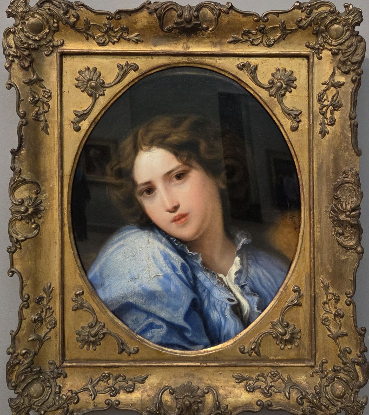Фёдор Бруни. Портрет Н.-А Бруни в детстве. конец 1840-х холст, масло