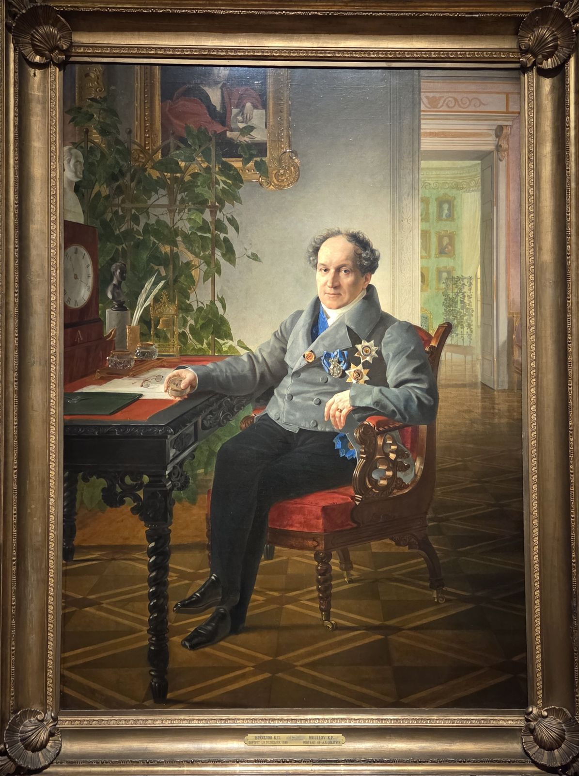 Карл Брюллов Портрет князя А.Н.Голицына 1840 холст, масло