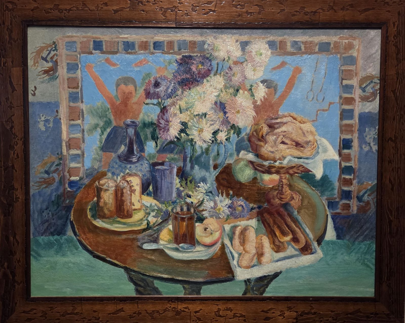 Ефросинья Ермилова-Платова. Натюрморт с пирожными 1929  холст, масло