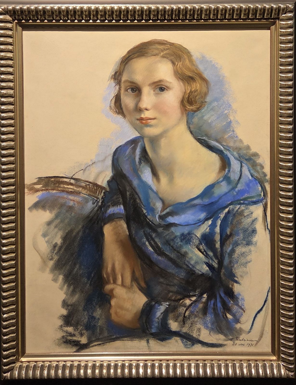 Портрет Марианны Брауэр 1931 г. бумага, пастель