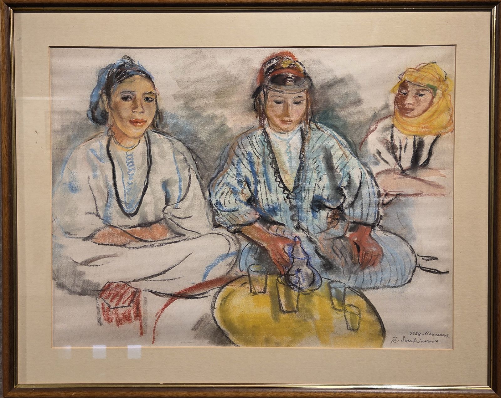 Марокканские девушки. 1928 г. бумага, пастель