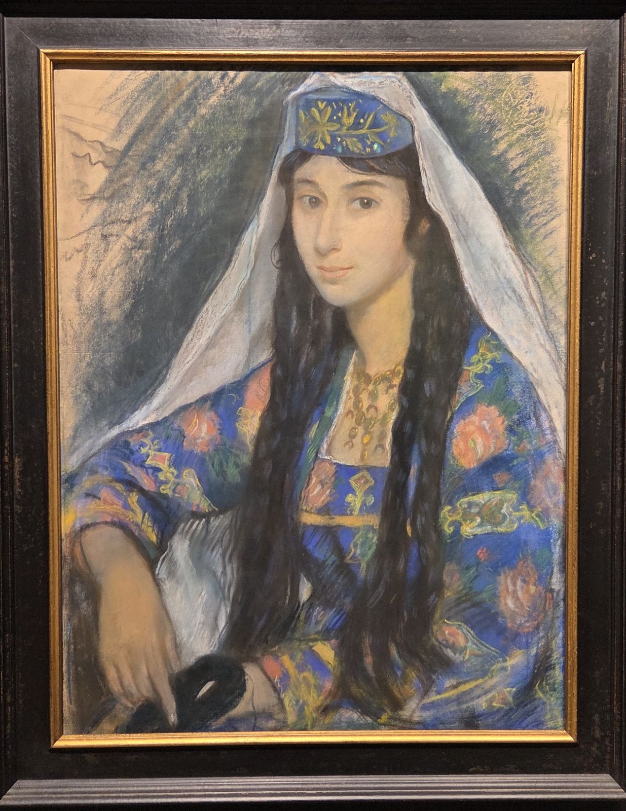 Портрет Анны Черкесовой в маскарадном костюме. 1923-1924 гг. бумага, пастель